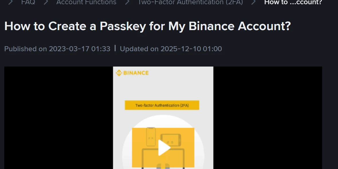 Binance passkey কোথায় জমা হয় ও ফোন বদলানোর আগে করণীয়